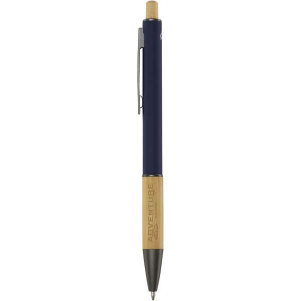 Stylo bille en aluminium recyclé Darius (encre bleue) - Marine