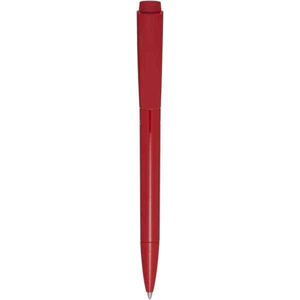Penna a sfera in plastica riciclata Martha (inchiostro nero) - Rosso