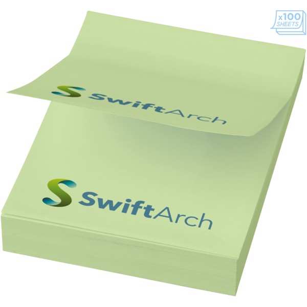 Sticky-Mate® A8 memoblok 50x75mm - Mintgrøn / 50 pages