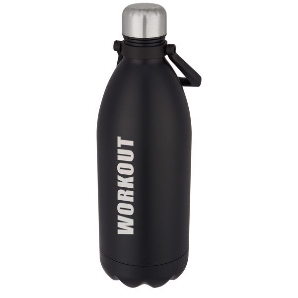Bottiglia Cove in acciaio inossidabile da 1,5 l con isolamento sottovuoto - Nero