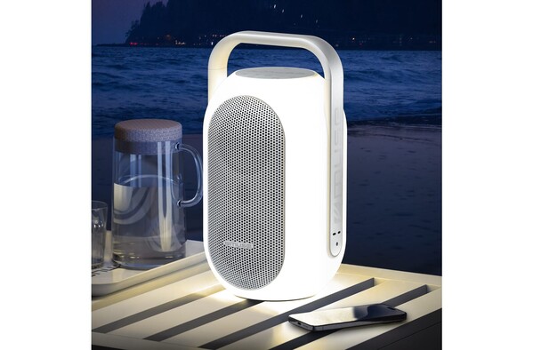ML-625| Muse Enceinte Bluetooth à lumière ambiante pour intérieur/extérieur - Blanc