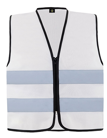 Hi-Vis Safety Vest Cologne With Front Zipper - White / 3XL