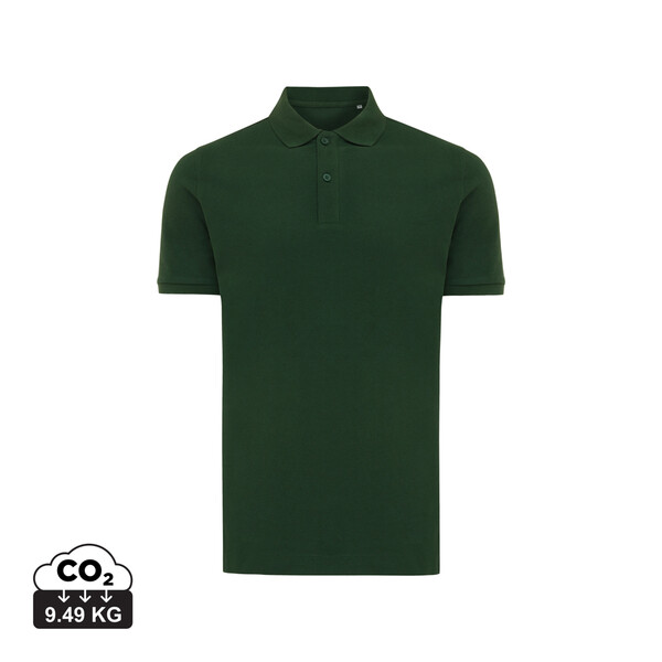Polo tričko IQONIQ Yosemite z recykl. bavlny - Forest Green / XXS