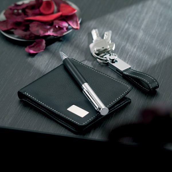 Ball pen key ring and wallet Eleganci