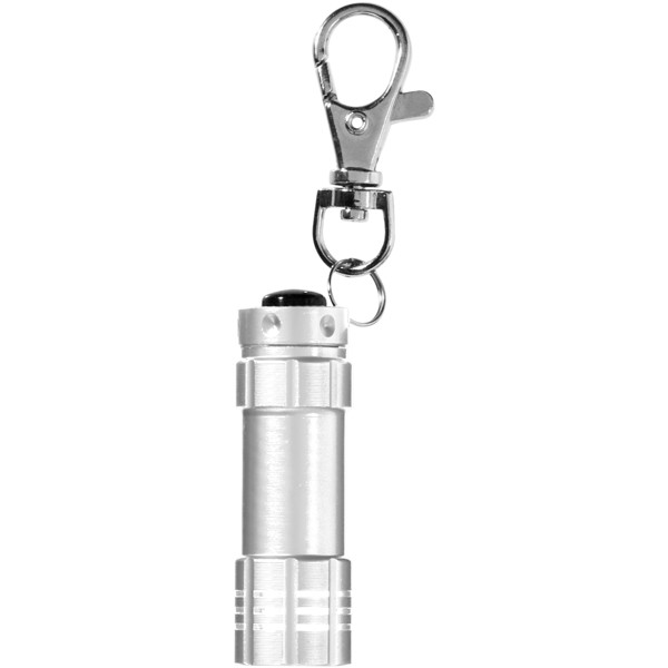 Portachiavi Astro con torcia a LED - Argento