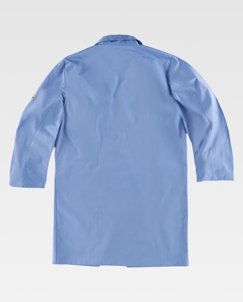 Bata para Trabalho ESD  - Azul celeste 
