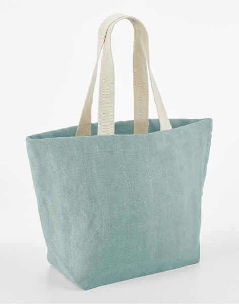 Soft Washed Jute Beach Bag - Saffron / ONE SIZE