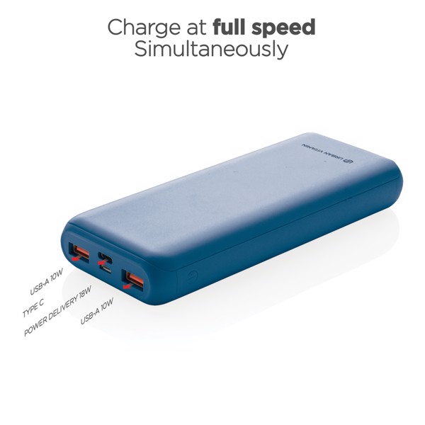 Powerbank 20.000 mAh 18W Pd Urban Vitamin Pasadena - Bleu