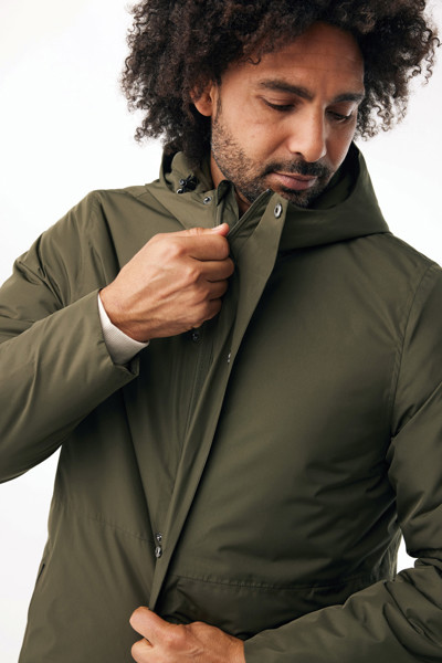 Thelon parka z recyklovaného polyesteru IQONIQ - Khaki / L