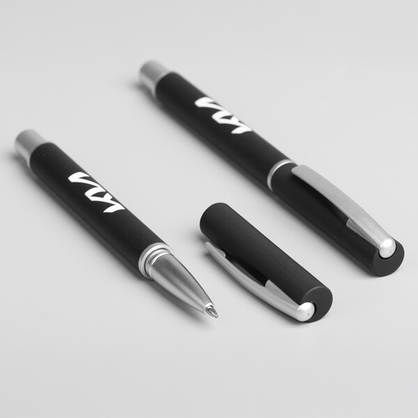 LYD Roller - BND182RB - Stylo à bille roulante en acier inoxydable recyclé