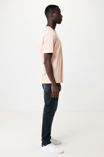 Iqoniq Kakadu relaxed recycled cotton t-shirt - Peach Nectar / S