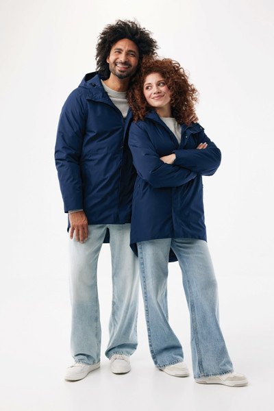 Parka en polyester recyclé IQONIQ Thelon - Bleu Marine / XXL