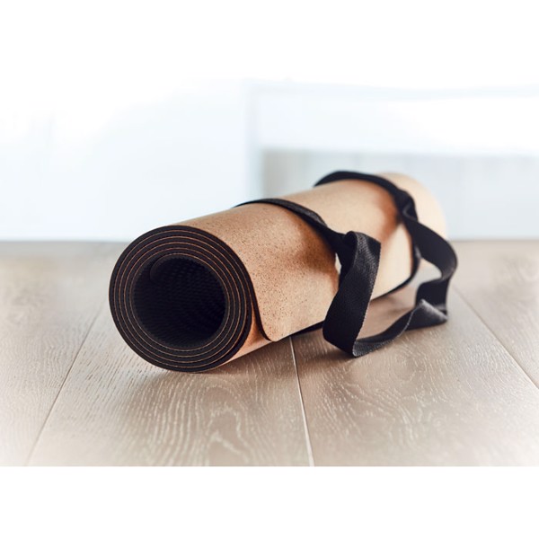 Savasana podloga za jogo pluta, TPE, 183x61 cm