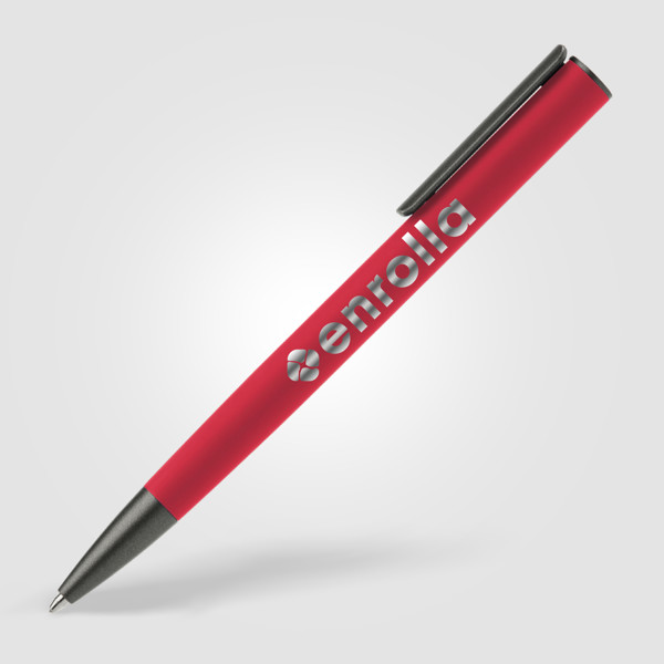 Stylo Jagger Acier - Rouge / Laser