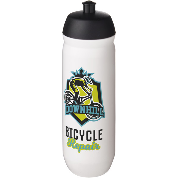 HydroFlex™ 750 ml squeezy sport bottle - Black / White