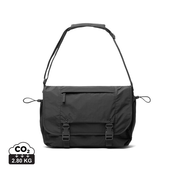 KENTO URBAN RCS recycled nylon 15.6 inch Messenger - Black
