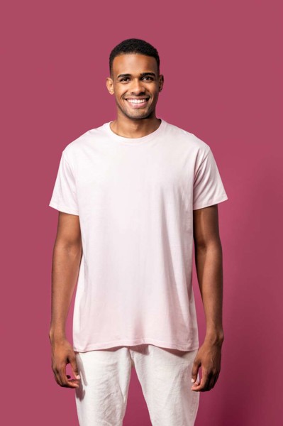 Bio150ic Men's Round Neck T-Shirt - Light Royal Blue / 3XL