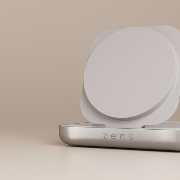 Magnetická noční bezdrátová nabíječka Zens - Bílá