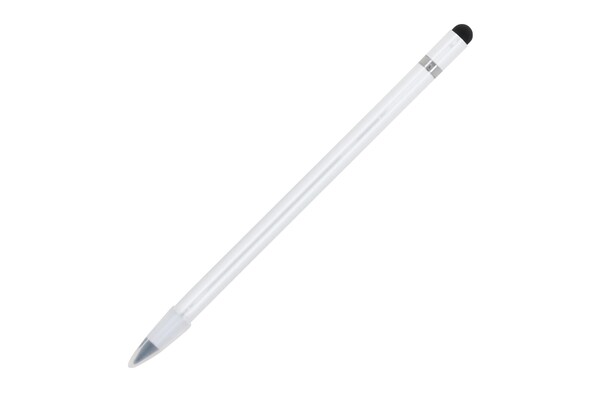 Crayon en aluminium longue durée avec gomme - Blanc