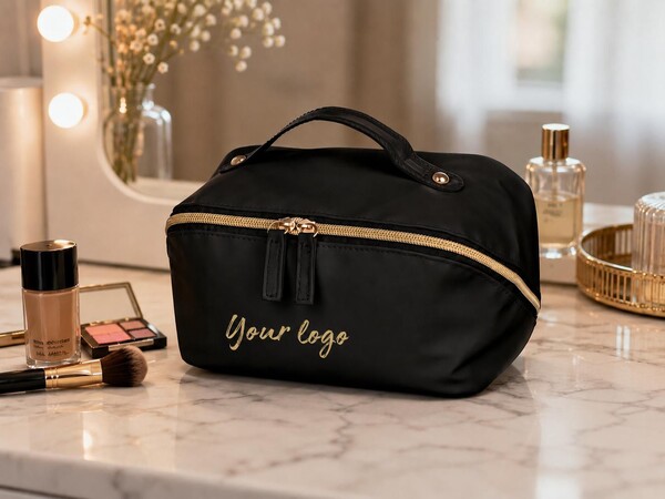 Necessaire pessoal em PU reciclado Alon - preto