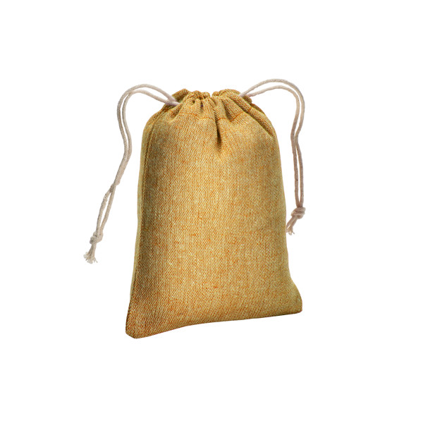 Recycled Cotton Gift Bag, 150 G/M2, 10 X 14 Cm - Yellow