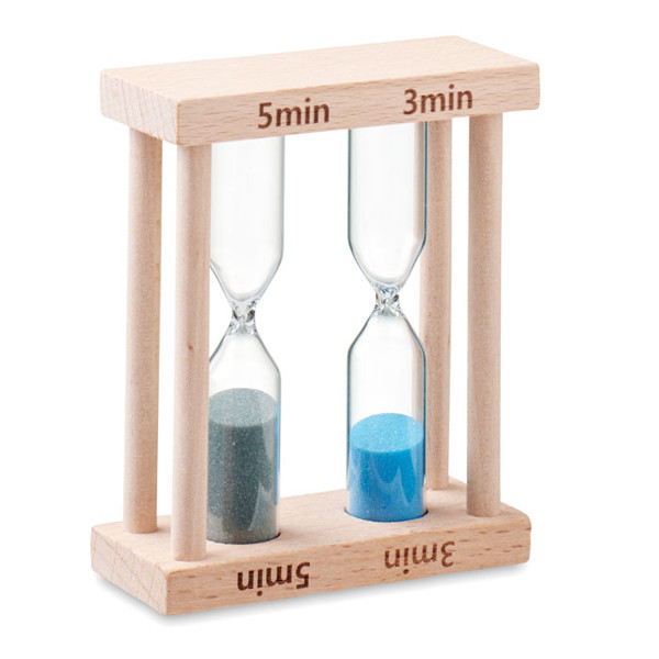 Set of 2 wooden sand timers Bi