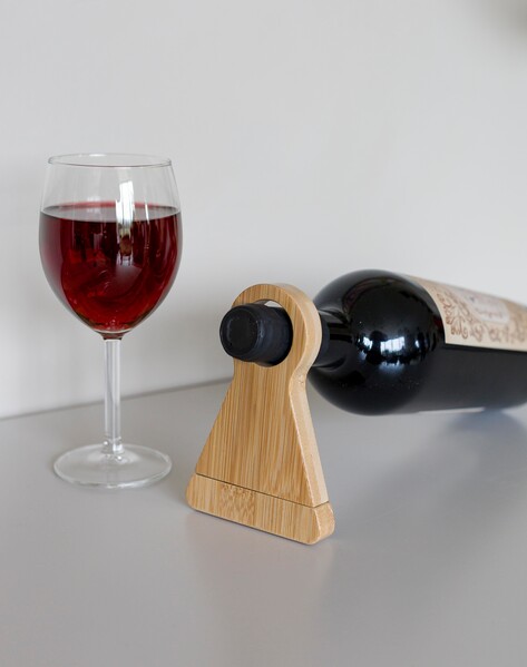 Wine bottle holder Vincio | Recycled bamboo