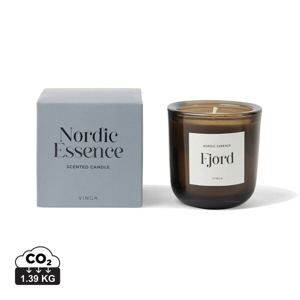 Nordic essence scented candle small - Blue / Dark Brown