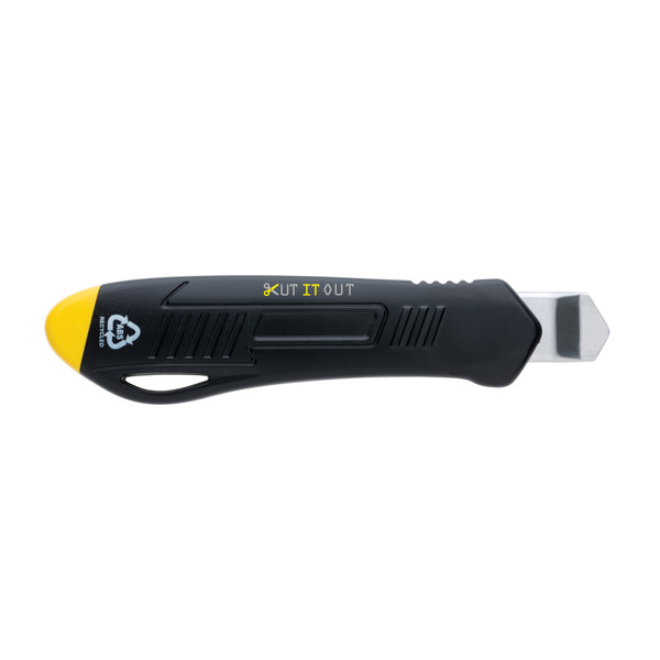 Refillable RCS recycled plastic professional knife - Yellow