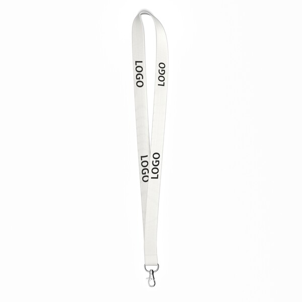 Bamboo screenprint lanyard - 20mm width / Metal carabiner