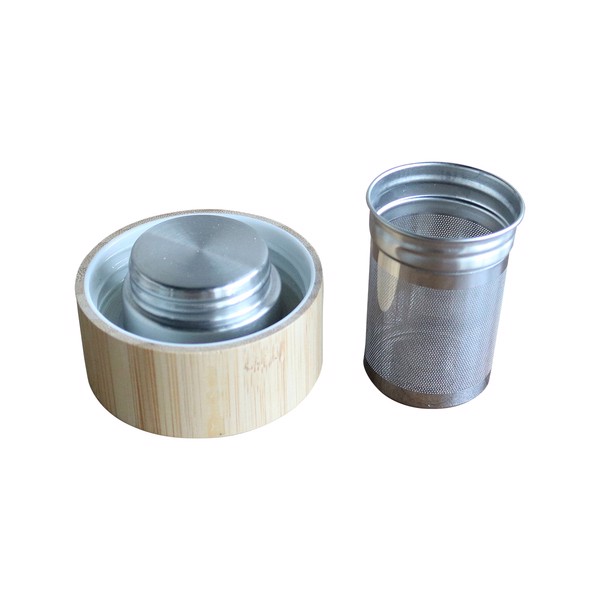 600 ml Gourmet glass bottle with tea infuser