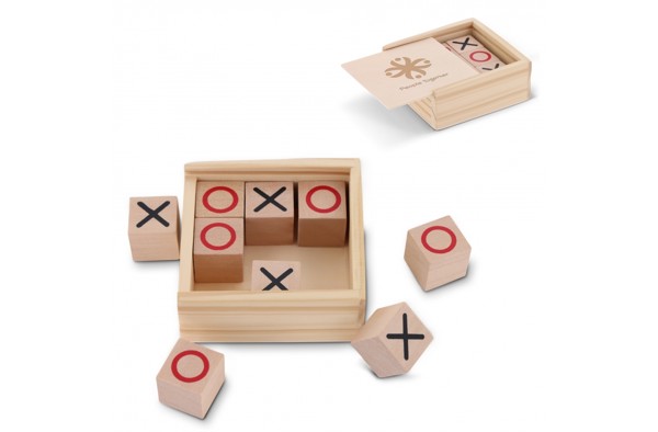 Tic Tac Toe set in wooden box