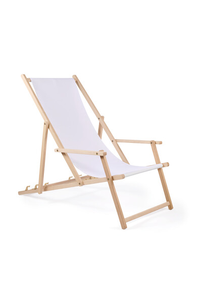 Deck chair with armrests & removable cover (EN581 Certified) - Full colour