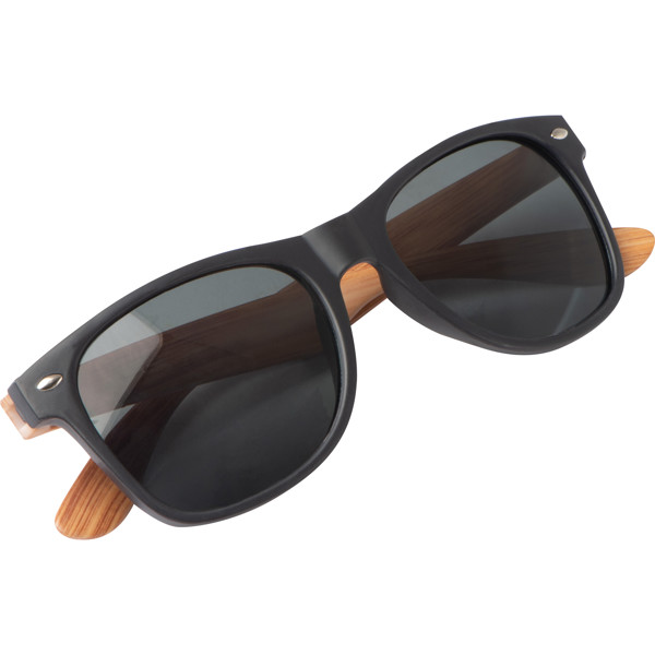 Sunglasses with wooden-look temples GISELA - Beige