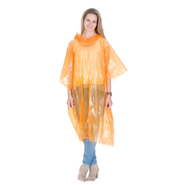 Poncho De Pluie "Standard" - Transparent-Orange