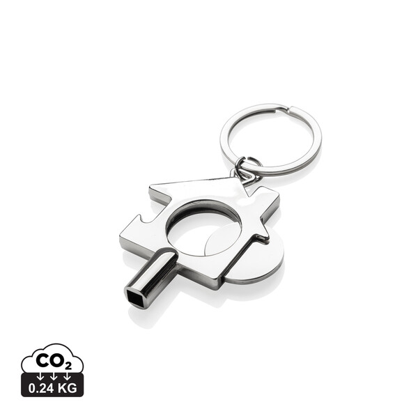 Xd Collection 3in1 keychain, recycled zinc alloy