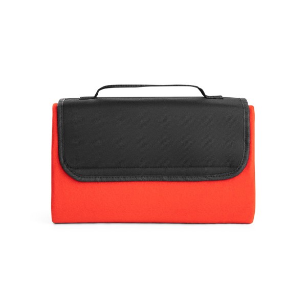 RILEY. Pikniková deka s podšívkou z EPE (180 g/m²) - Červená