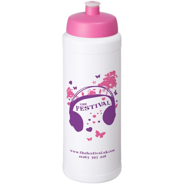 Bouteille de sport Baseline® Plus 750ml couvercle sport - Blanc / Rose