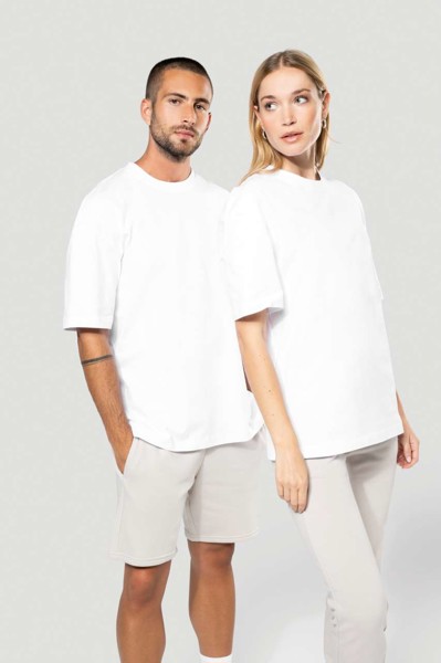 Oversized Short Sleeve Unisex T-Shirt - White / S