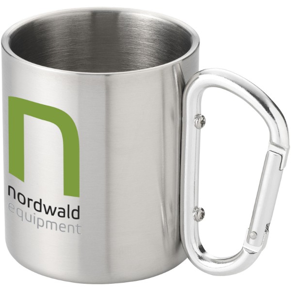 Alps 200 ml insulated mug with carabiner - Silver