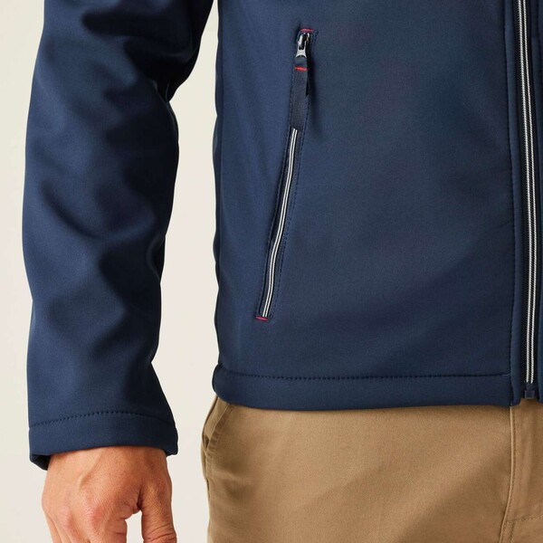 Ascender 2 Layer Softshell Jacket - Navy / Classic Red / 3XL