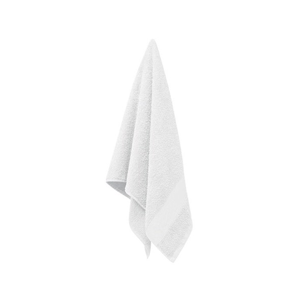 Brisača frotir 100x50cm, organski bombaž 360g/m² - Bela