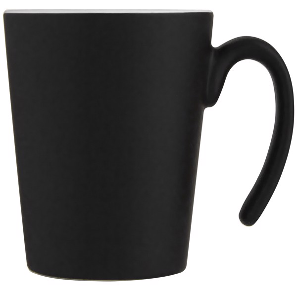 Oli 360 ml Keramikbecher mit Henkel - weiss / schwarz