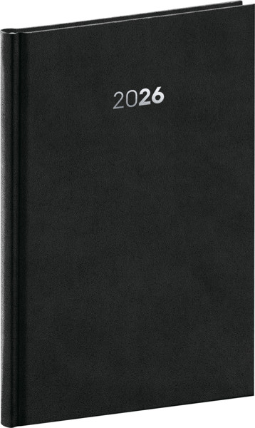 Notique Týdenní Diář Balakon 2027, Černý, 15 x 21 cm