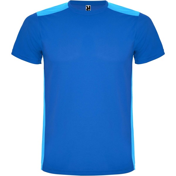 T-shirt sportiva a maniche corte unisex da 130 g/m² Detroit - Blu royal / Royal chiaro / M