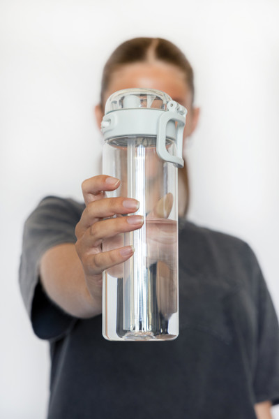 Sip'nLock RCS rPET auslaufsichere Sport-Trinkflasche 800ml - Weiß