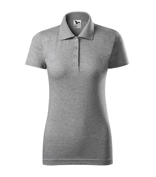 Polokošile Dámská Malfini® Single J. - Tmavě Šedý Melír / XL