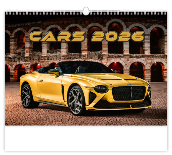 Nástěnný kalendář Cars 2026
