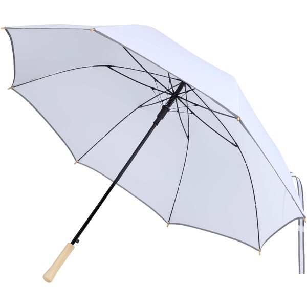 Norman 30” windproof RPET umbrella - White