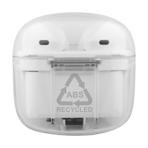 Rabs Transparent Wireless Earphones Trance - White
